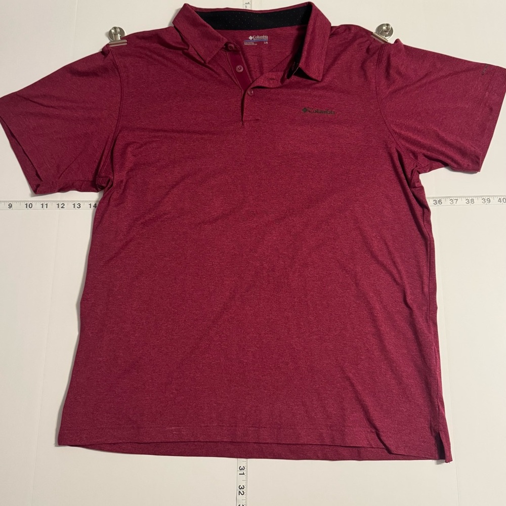 Columbia Men's Burgundy Polo Shirt